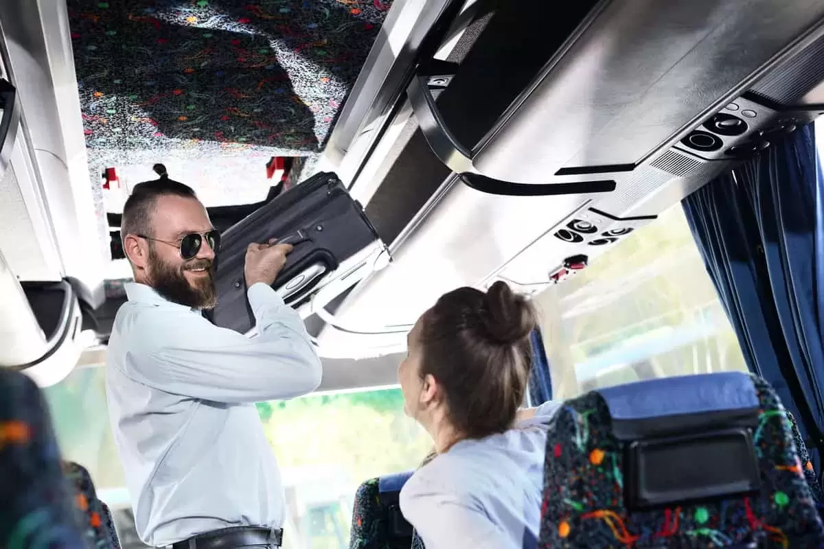 People in a coach