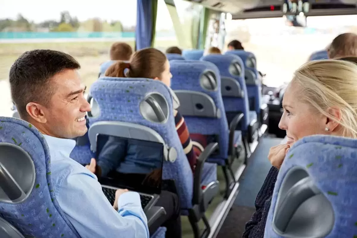 People on a coach